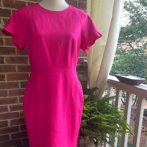 J. Crew Hot Pink Career Dress